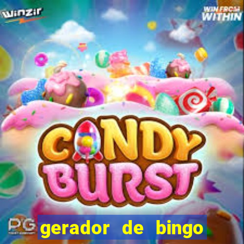 gerador de bingo cha de bebe